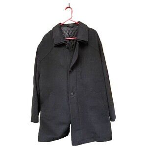 Alfani Exclusively for Macy's Wool Jacket Mens 42R Quilted Lining Black